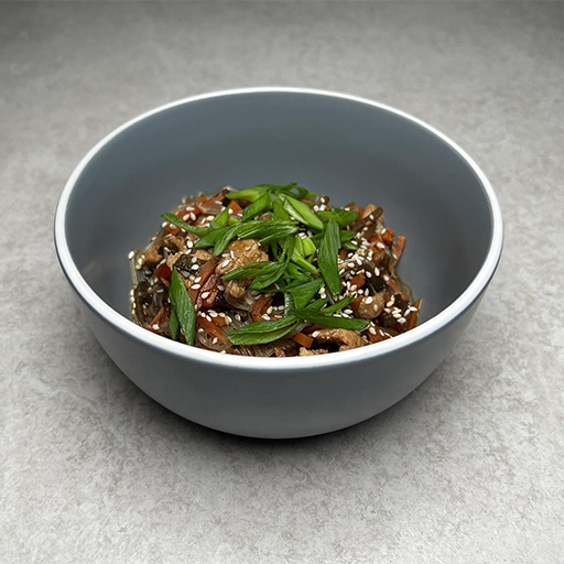 Фунчоза с курицей и овощами