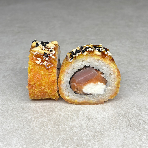 Лосось с тунцом темпура